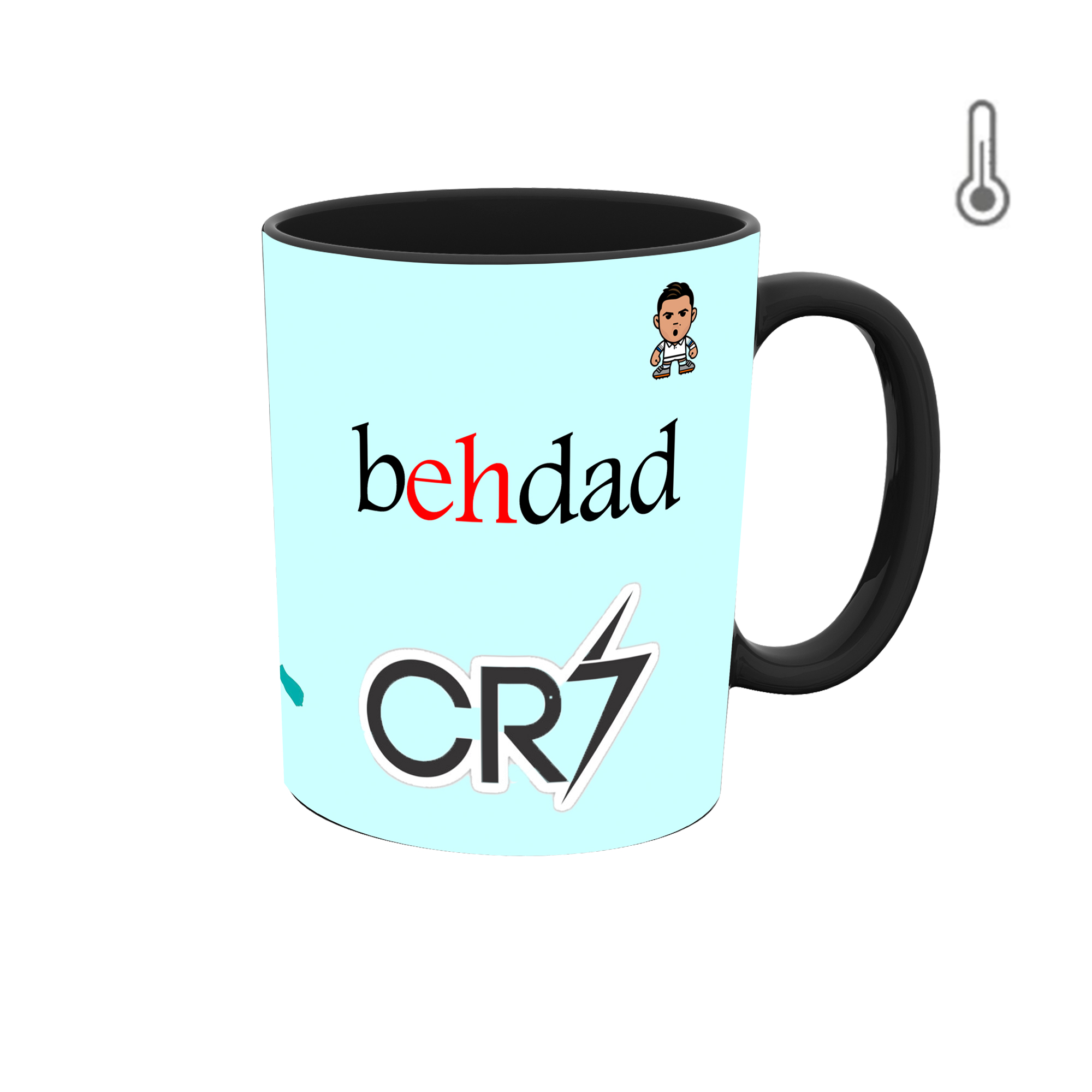 ماگ طرح اسم بهداد مدل رونالدو