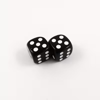 تاس بازی مدل Round Dice کد ATY-55 بسته 2 عددی