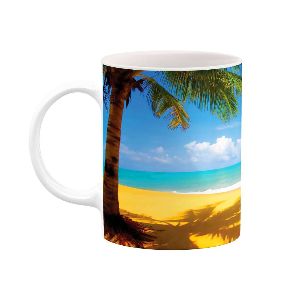 ماگ طرح نخل و دریا مدل mgs07179