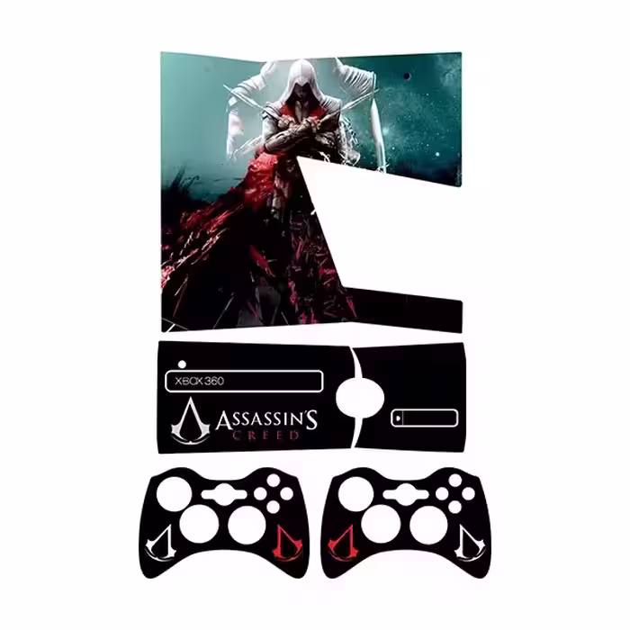 برچسب ایکس باکس 360 اسلیم طرح Assassins Creed کد 7 مجموعه 4 عددی