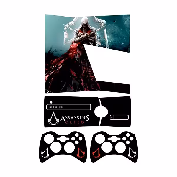 برچسب ایکس باکس 360 اسلیم طرح Assassins Creed کد 7 مجموعه 4 عددی