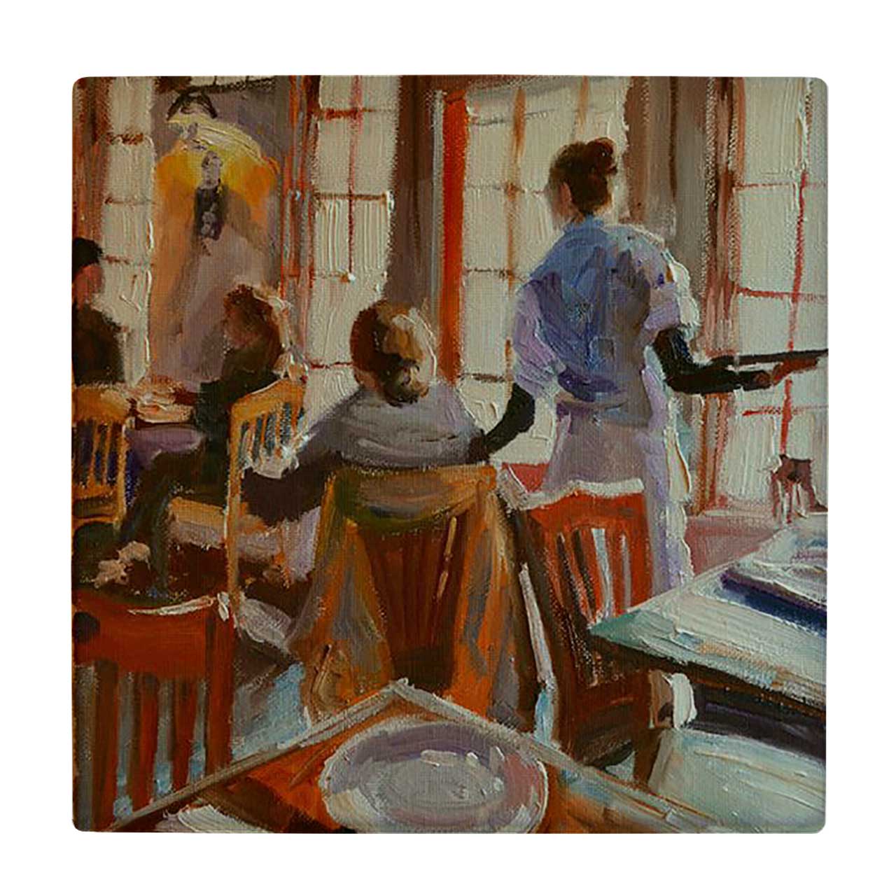 کاشی کارنیلا طرح نقاشی رستوران کد wkk1774