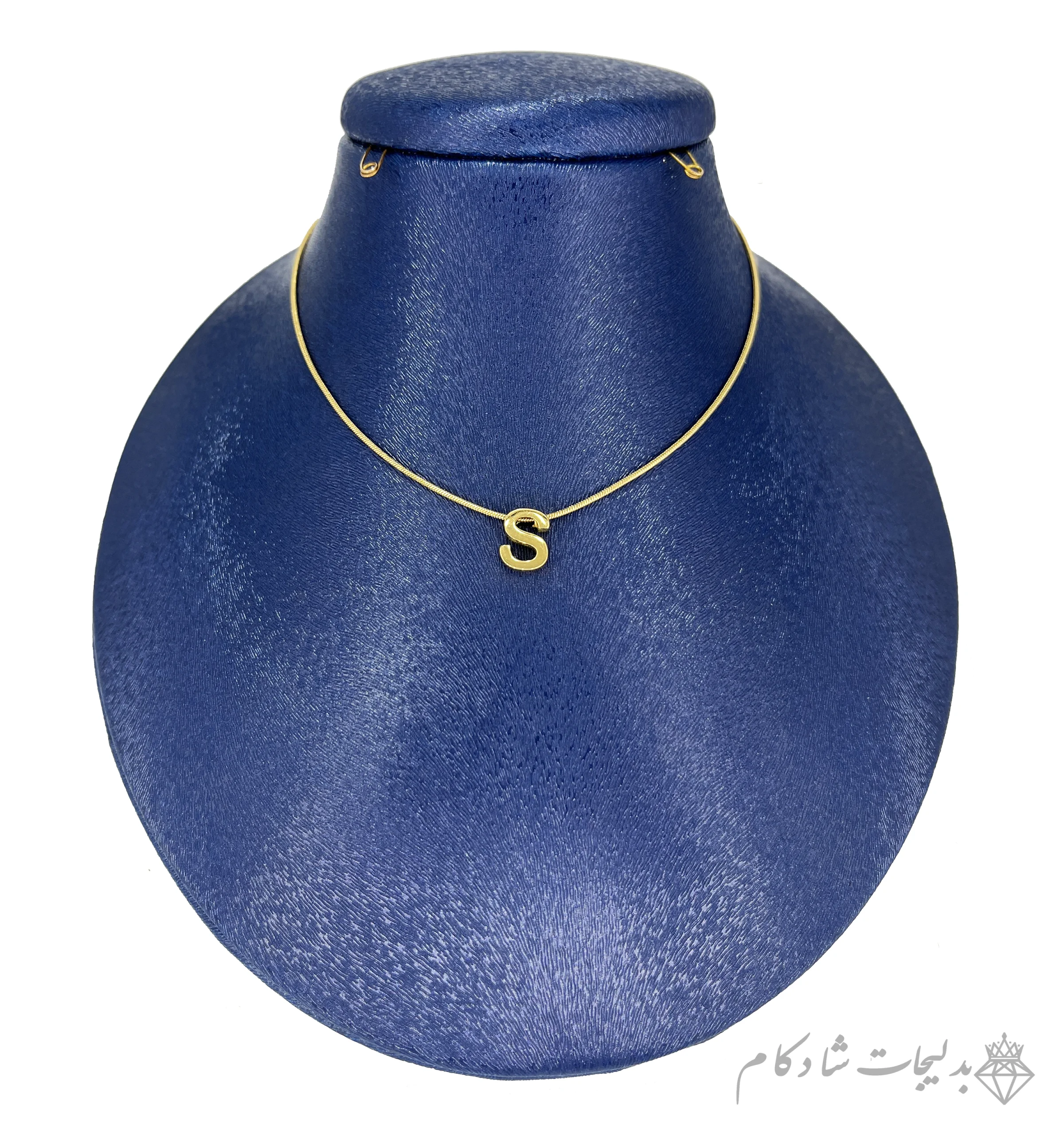 گردنبند مینیمال طرح حرف S