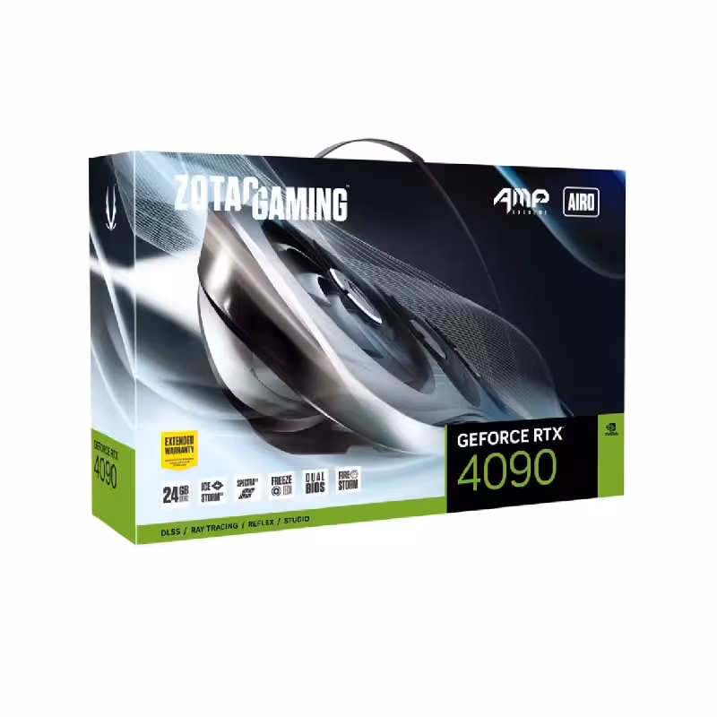 کارت گرافیک زوتک ZOTAC RTX 4090 AMP EXTREME AIRO ظرفیت 24 گیگابایت