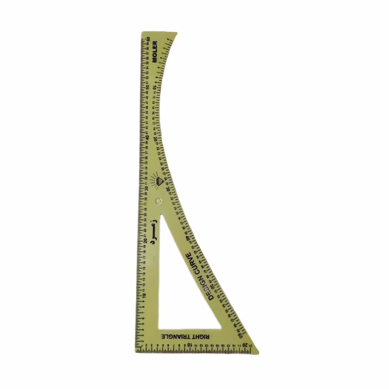 خط کش خیاطی مدل مقعر 60cm کد 03