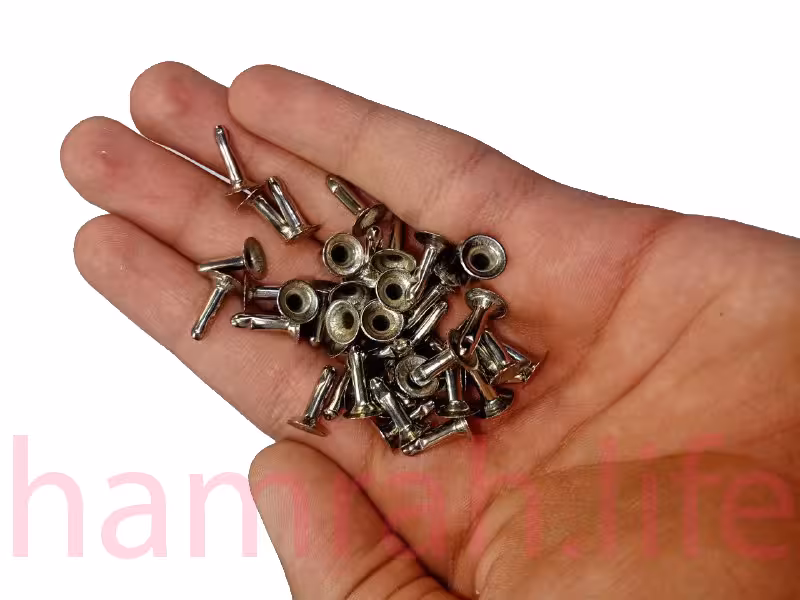 پرچ زیر و رو کف9 پایه 12 میلی متر یه رو کروم