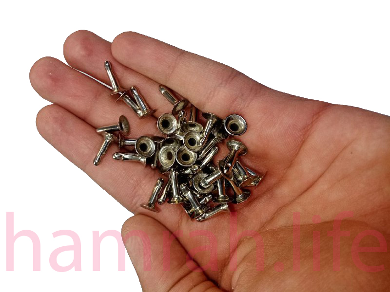 پرچ زیر و رو کف9 پایه 12 میلی متر یه رو کروم