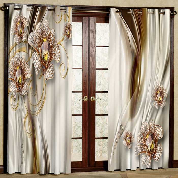 پرده مدل مخمل پانچی کد 7173 سایز 280x140 سانتی متر