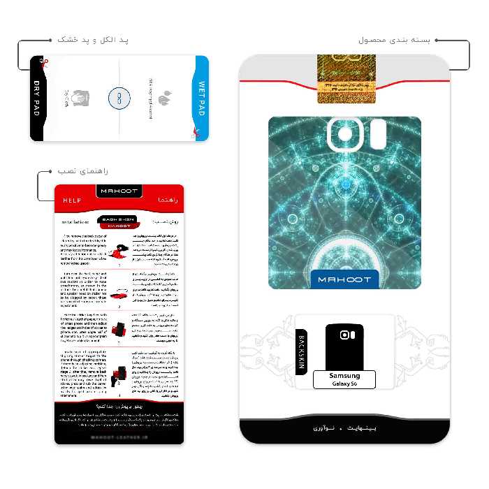 برچسب پوششی ماهوت مدل Mathematical Geometric Shape 4 مناسب برای گوشی موبایل سامسونگ Galaxy S6