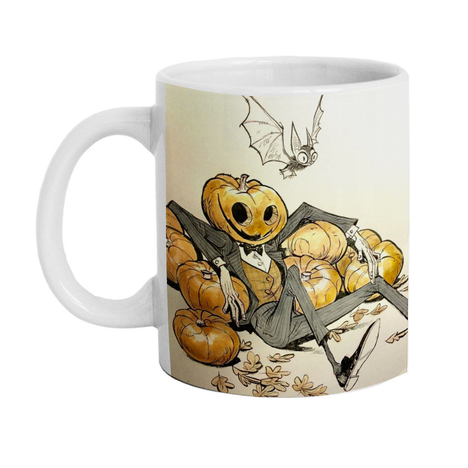 ماگ دارلی طرح هالووین پاییز مدل DarlyM1041