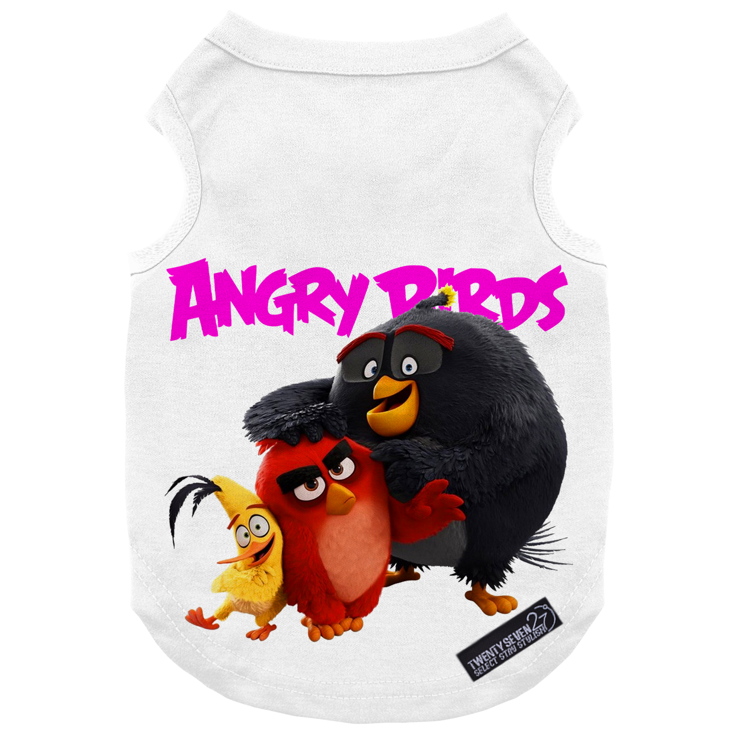 لباس سگ و گربه 27 طرح Angry Birds Friendly کد MH367 سایز XL