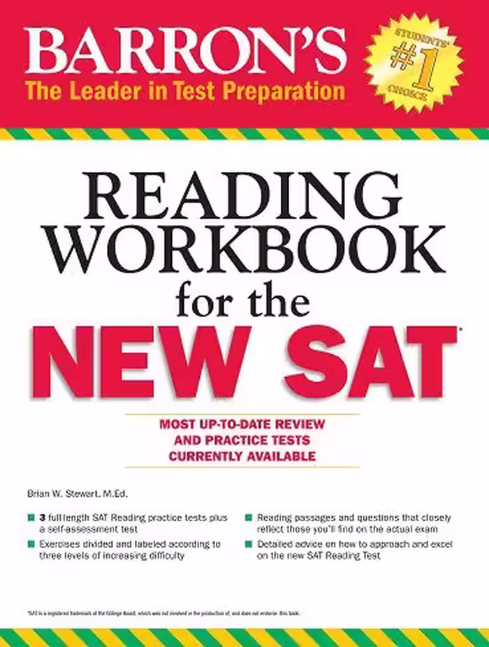 Barrons Reading Workbook for the NEW SAT