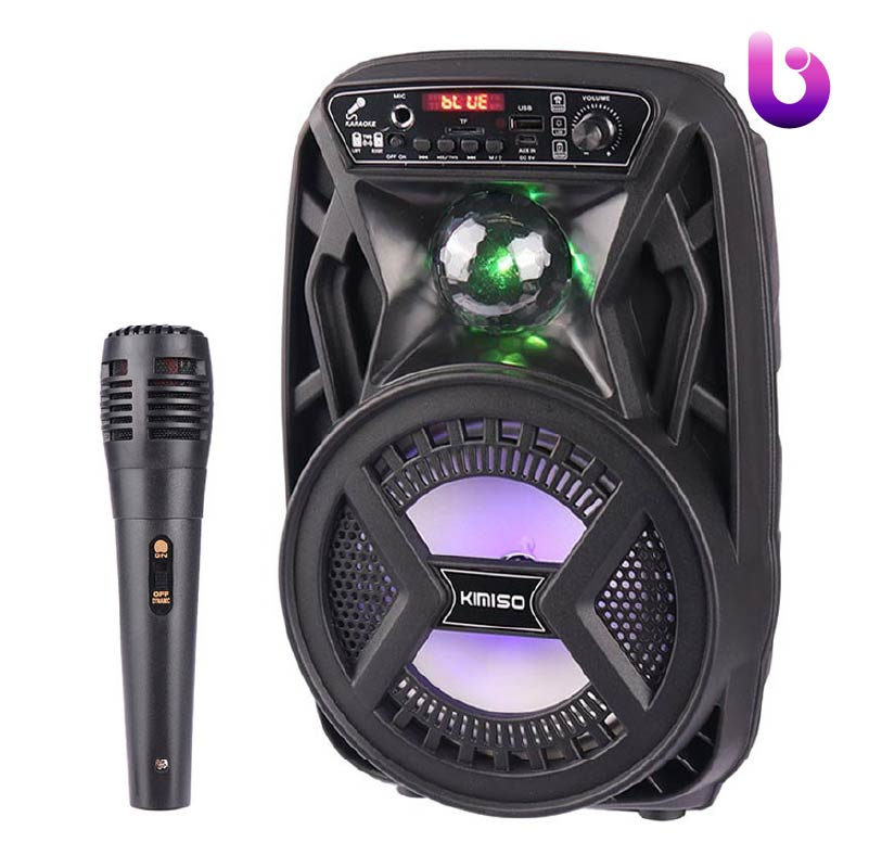 اسپیکر بلوتوثی رم و فلش خور Kimiso QS-3603   میکروفون