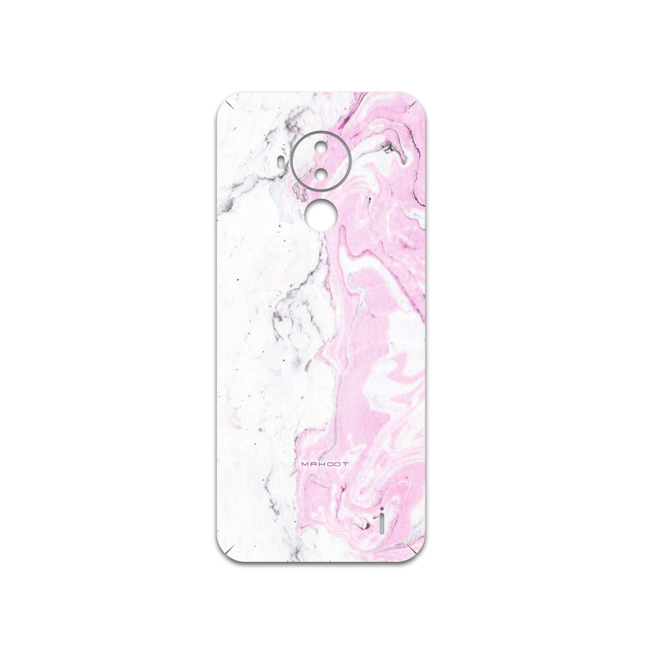 برچسب پوششی ماهوت مدل Blanco-Pink-Marble مناسب برای گوشی موبایل نوکیا C30