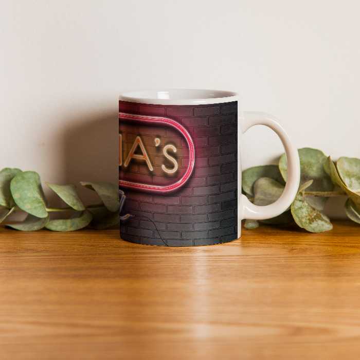 ماگ طرح تابلو نئون مدل مبینا