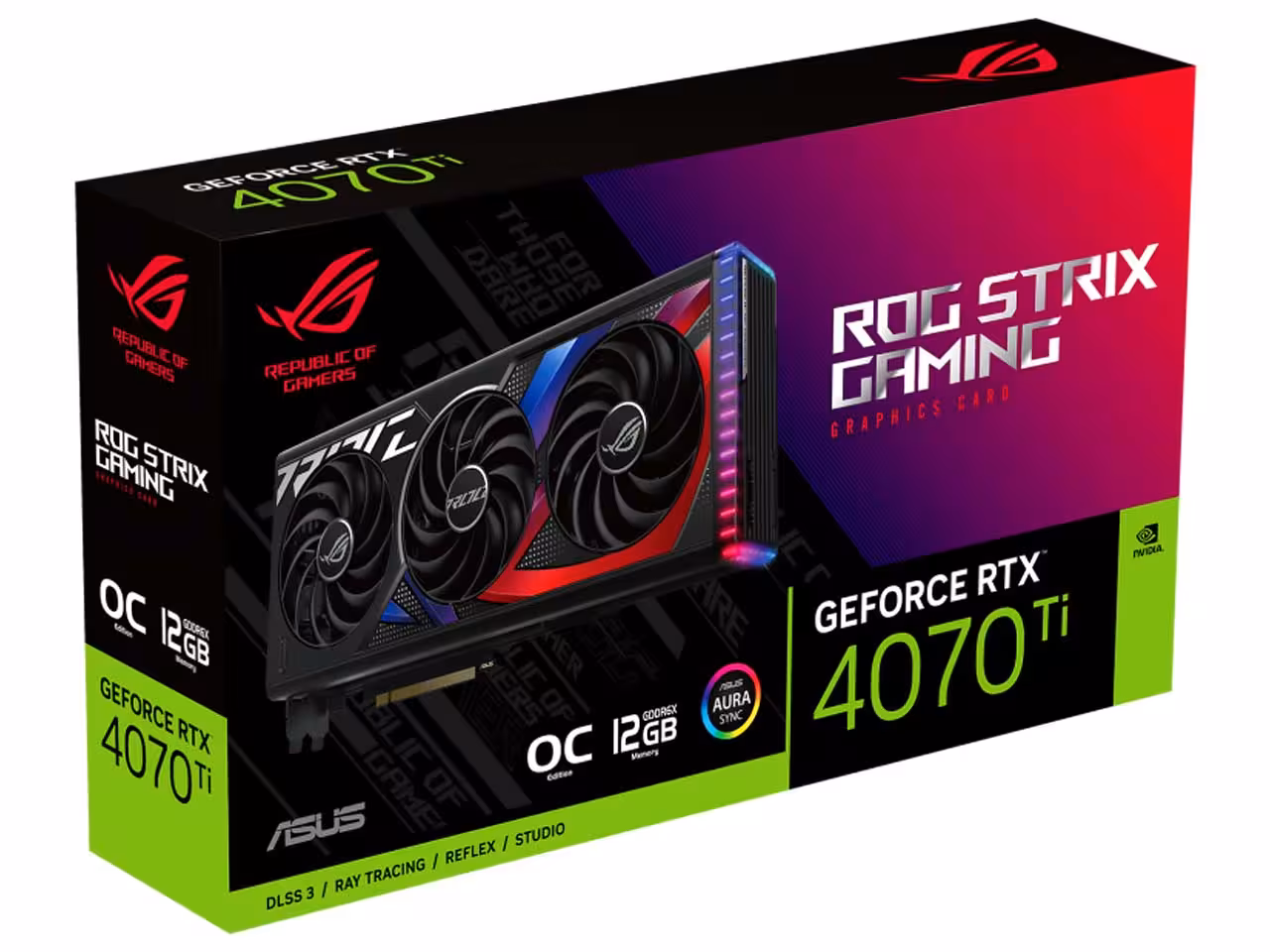 کارت گرافیک ایسوس ROG Strix GeForce RTX 4070 TI OC Edition 12GB - دوسو آی تی