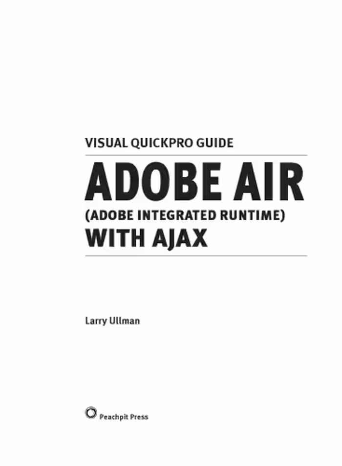 خرید و دانلود نسخه کامل کتاب Adobe AIR (Adobe Integrated Runtime) with AJAX
