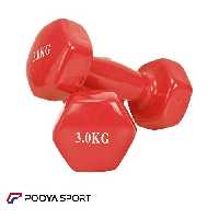 دمبل 3 کیلوگرمی روکش دار بسته دو عددی