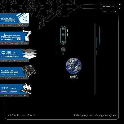 برچسب پوششی ماهوت مدل NASA Home Earth-FullSkin مناسب برای گوشی موبایل شیائومی Mi Note 10 Pro
