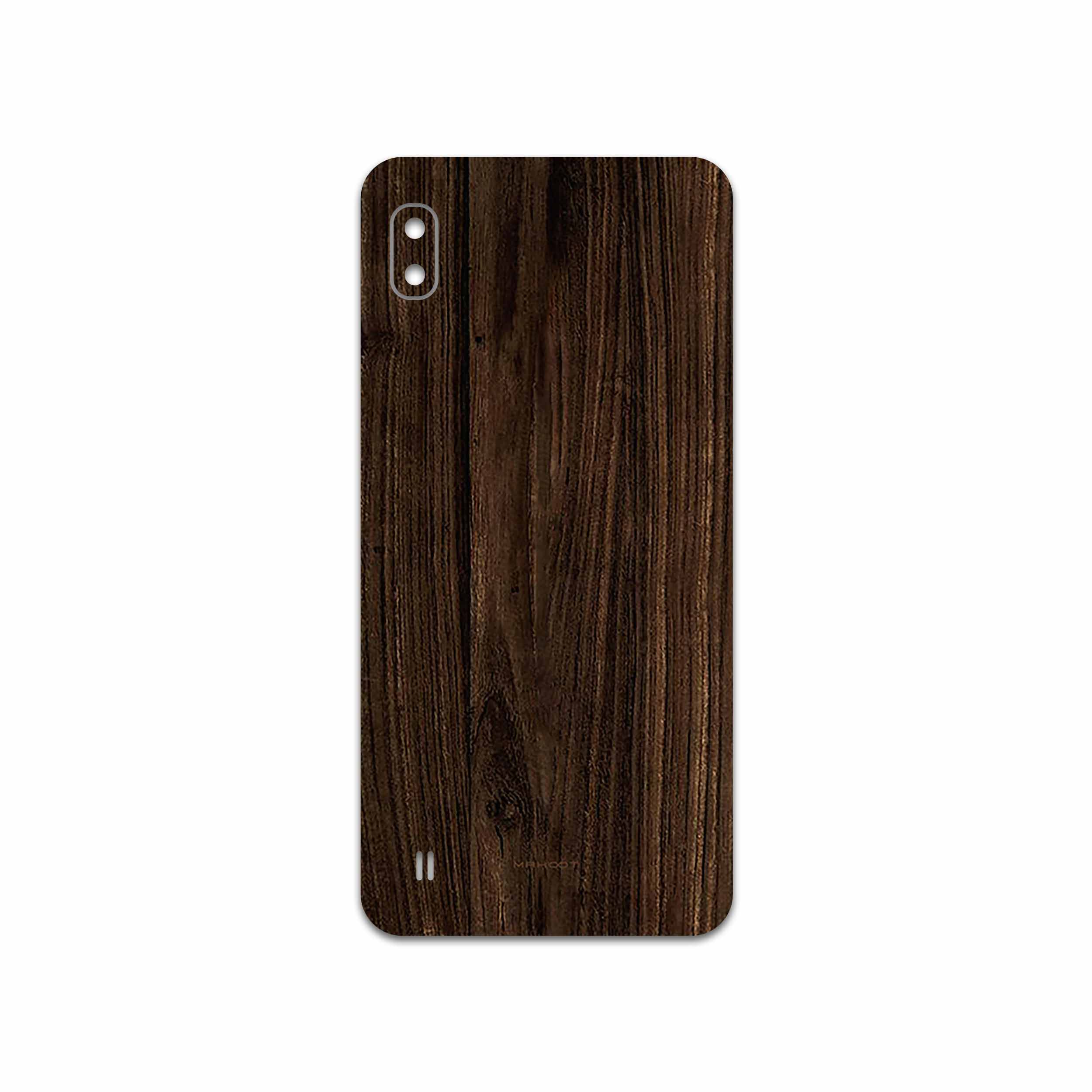 برچسب پوششی ماهوت مدل Dark Walnut Wood مناسب برای گوشی موبایل سامسونگ Galaxy A10