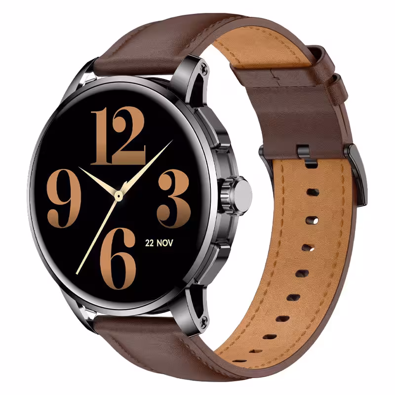 ساعت هوشمند گلوریمی مدل Artist مناسب برای ورزش، کنترل سطح اکسیژن خون، شمارش ضربان قلب، پایش وضعیت خواب با بند چرم | کالا مکس