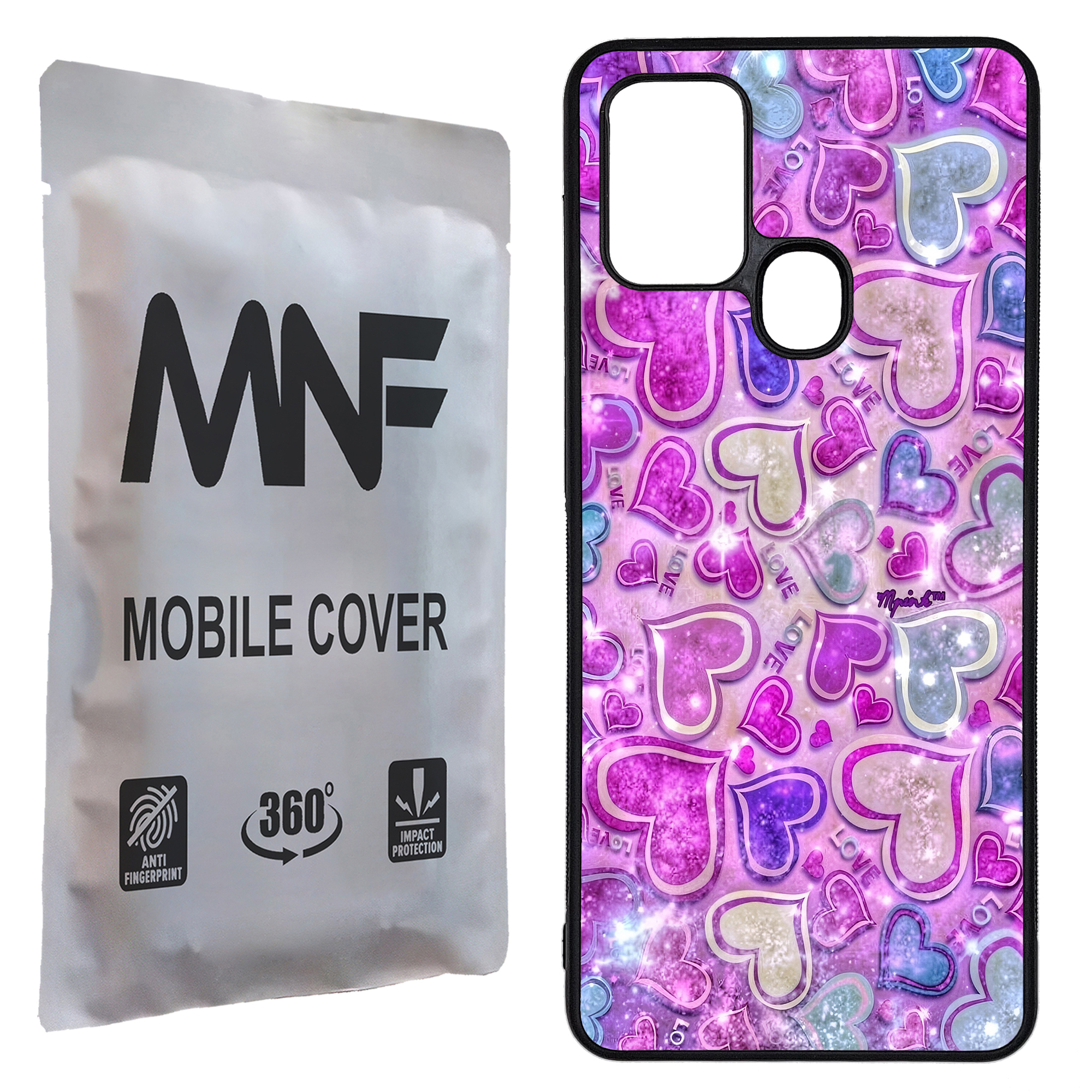 کاور ام ان اف طرح قلبی LOVE کد P-019 مناسب برای گوشی موبایل سامسونگ Galaxy A21s