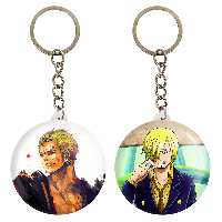 جاکلیدی خندالو مدل سانجی و زورو انیمه وان پیس کد 1724517243 مجموعه 2 عددی