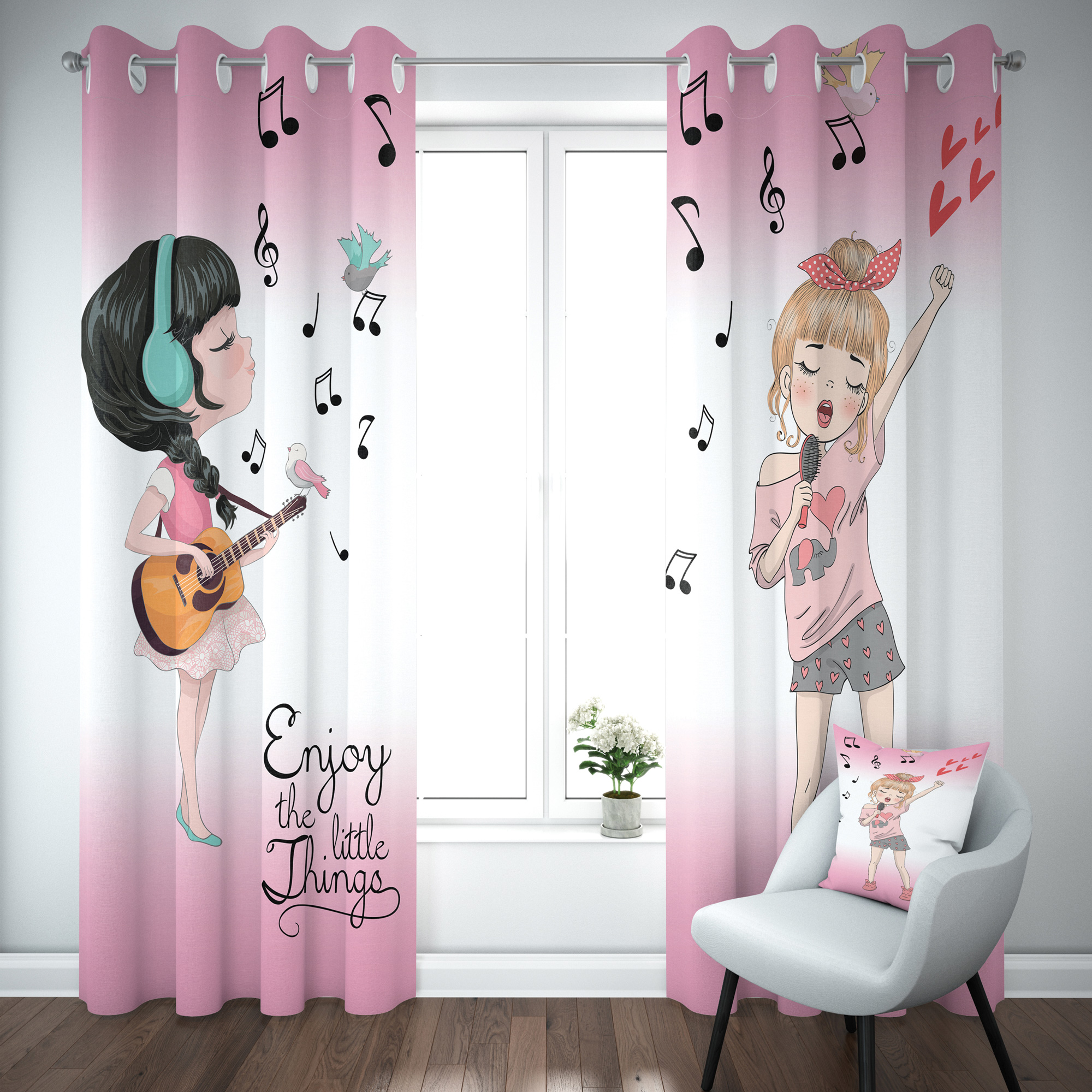 پرده مدل 1067 سایز 140×280 سانتی متر 