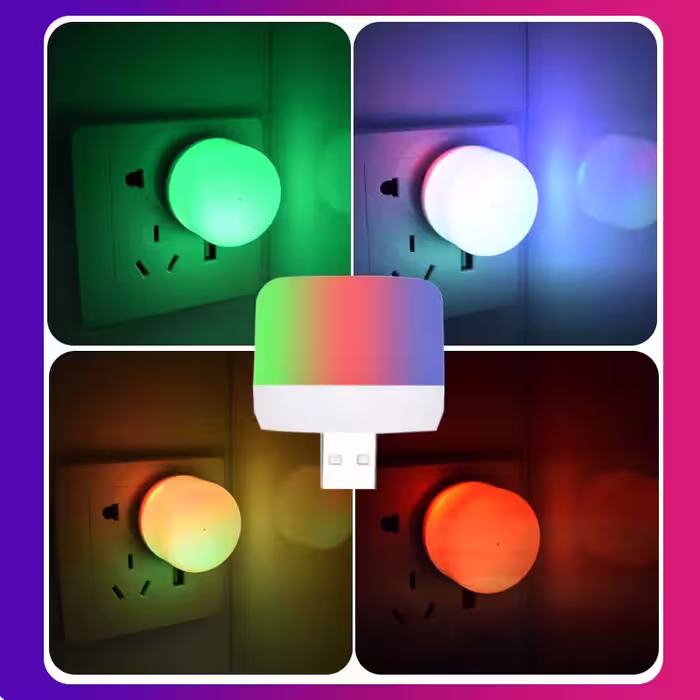 رقص نور  اتمسفر و شبخواب 7 رنگ USB 