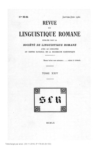 خرید و دانلود نسخه کامل کتاب Revue de linguistique romane