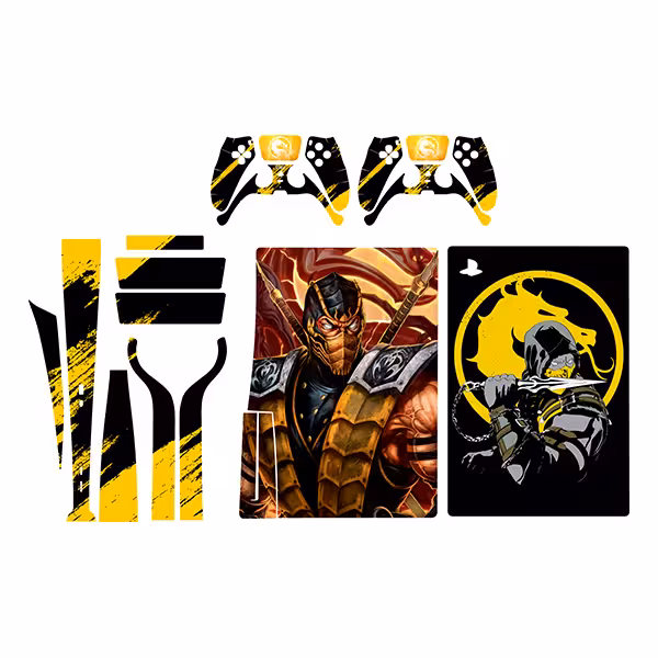 برچسب کنسول بازی پلی استیشن 5 مدل  mortal kombat کد 9