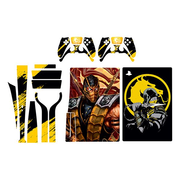برچسب کنسول بازی پلی استیشن 5 مدل  mortal kombat کد 9