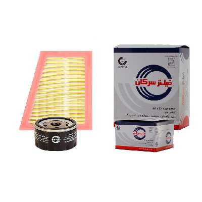 فیلتر روغن خودرو سرکان مدل SF7798 مناسب برای تندر90 به همراه فیلتر هوا