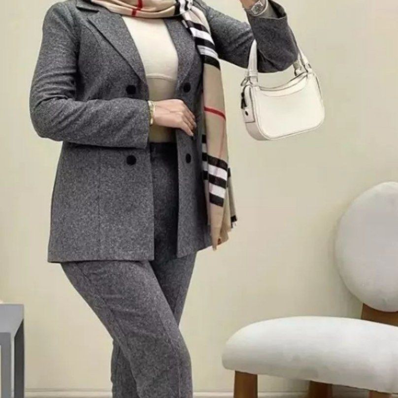 کت و شلوار شقایق پاییزه مانتو کتی مانتو شلوار شیک پاییزی مانتو زنانه 