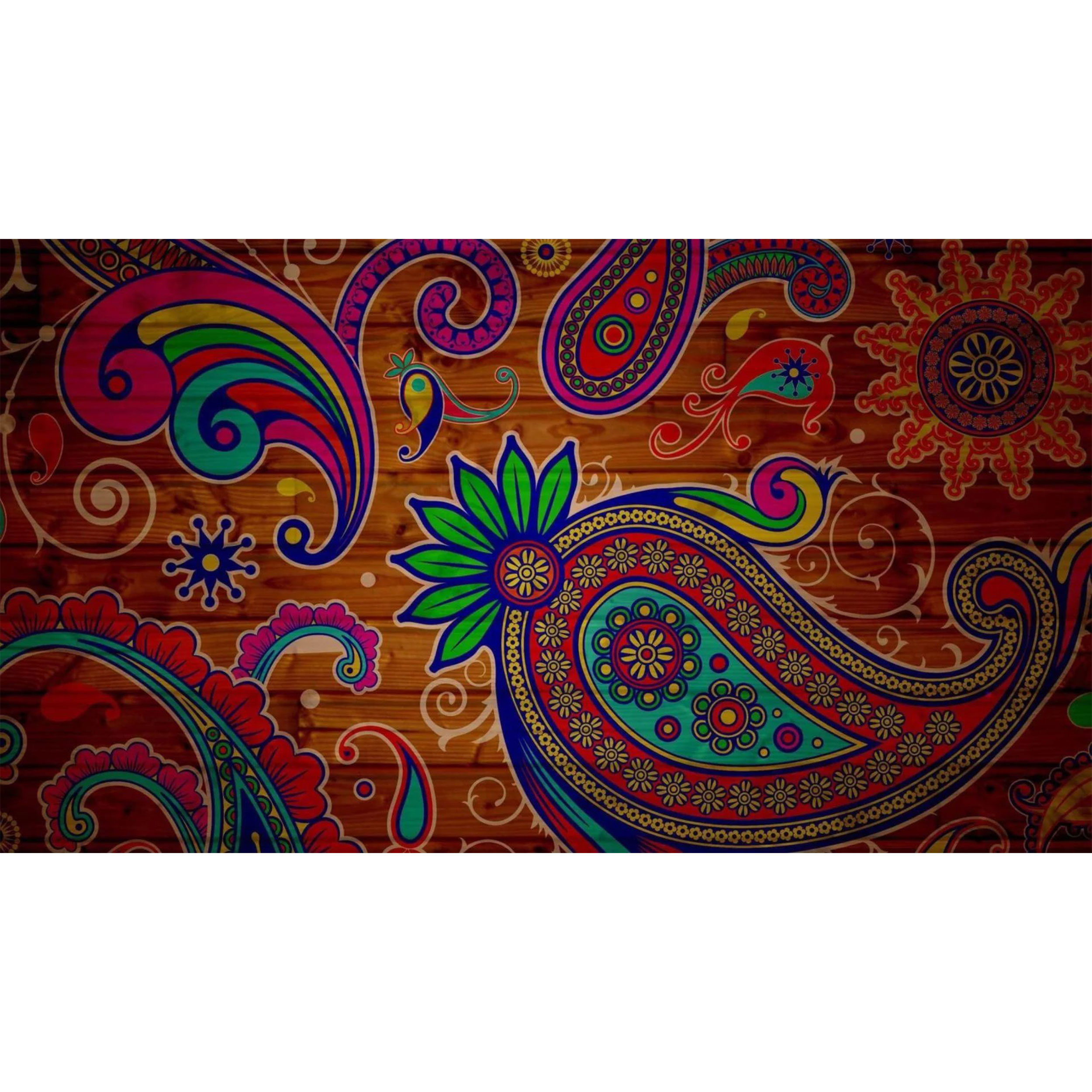 تابلو شاسی مدل نقاشی بته جقه T6545