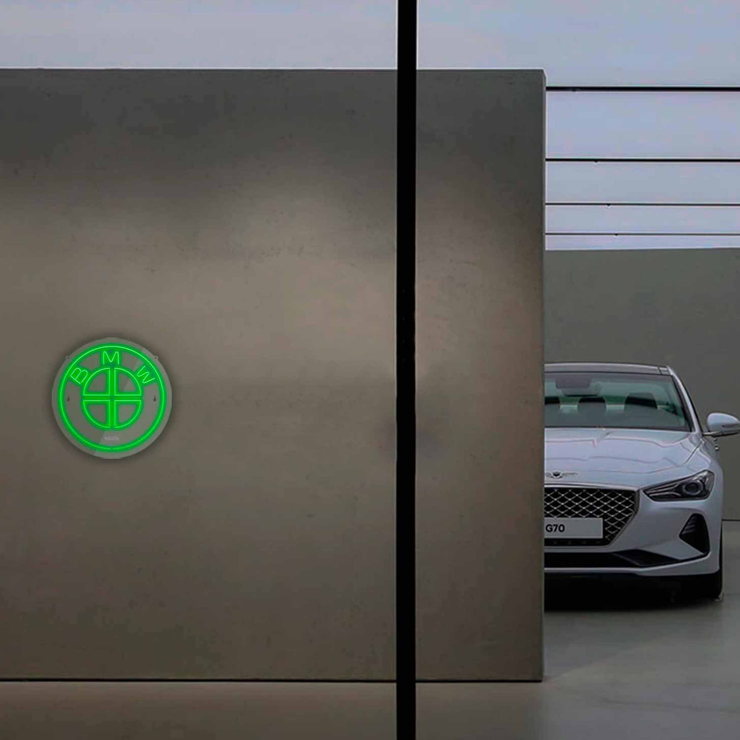 چراغ دیواری نئون دیزاین طرح Bmw_GR