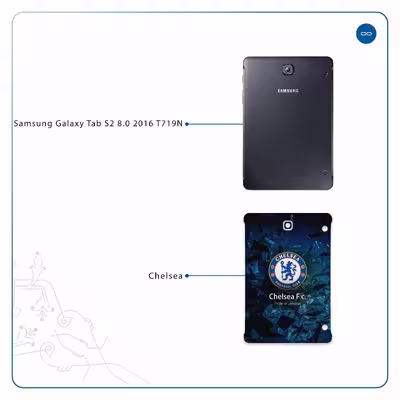 برچسب پوششی ماهوت مدل Chelsea مناسب برای تبلت سامسونگ Galaxy Tab S2 8.0 2016 T719N