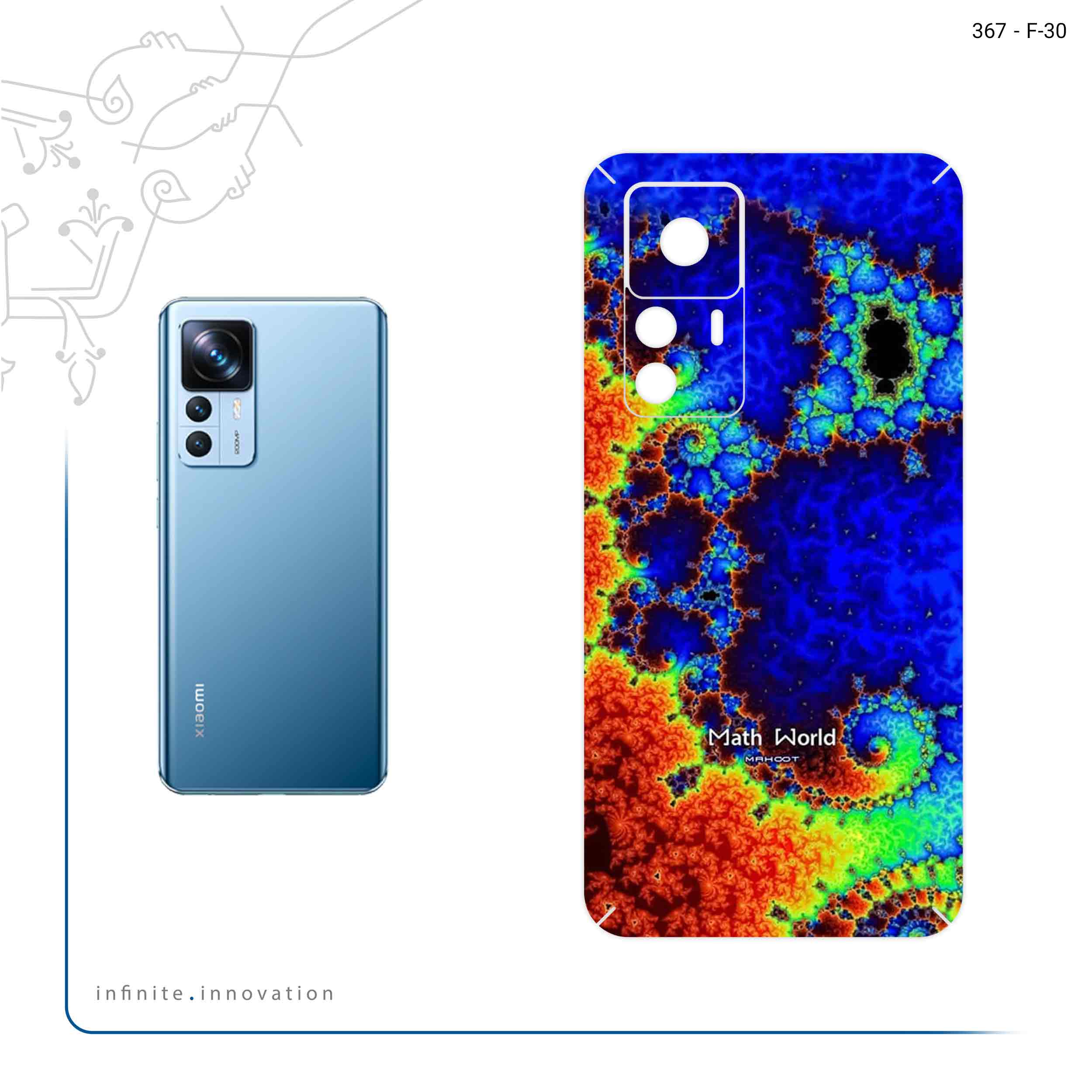 برچسب پوششی ماهوت مدل Mathematical Geometric Shape 5 مناسب برای گوشی موبایل شیائومی 12T