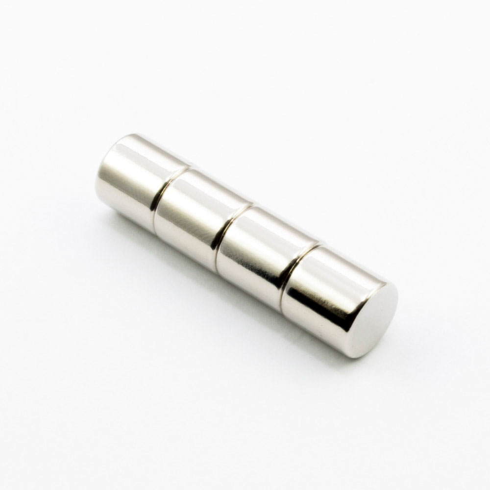 آهن ربا مدل نئودیمیوم استوانه D10x10mm بسته 4عددی