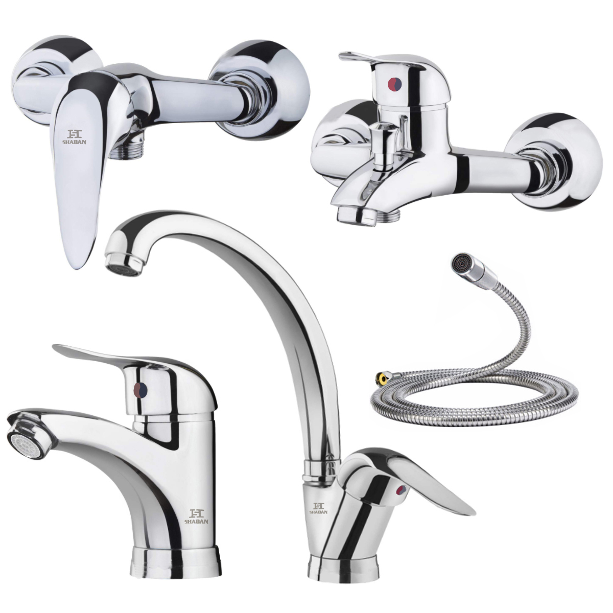 ست شیرآلات شادان مدل FR-5X  مجموعه 5 عددی