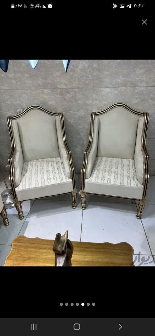 مبل تک نفره کویین