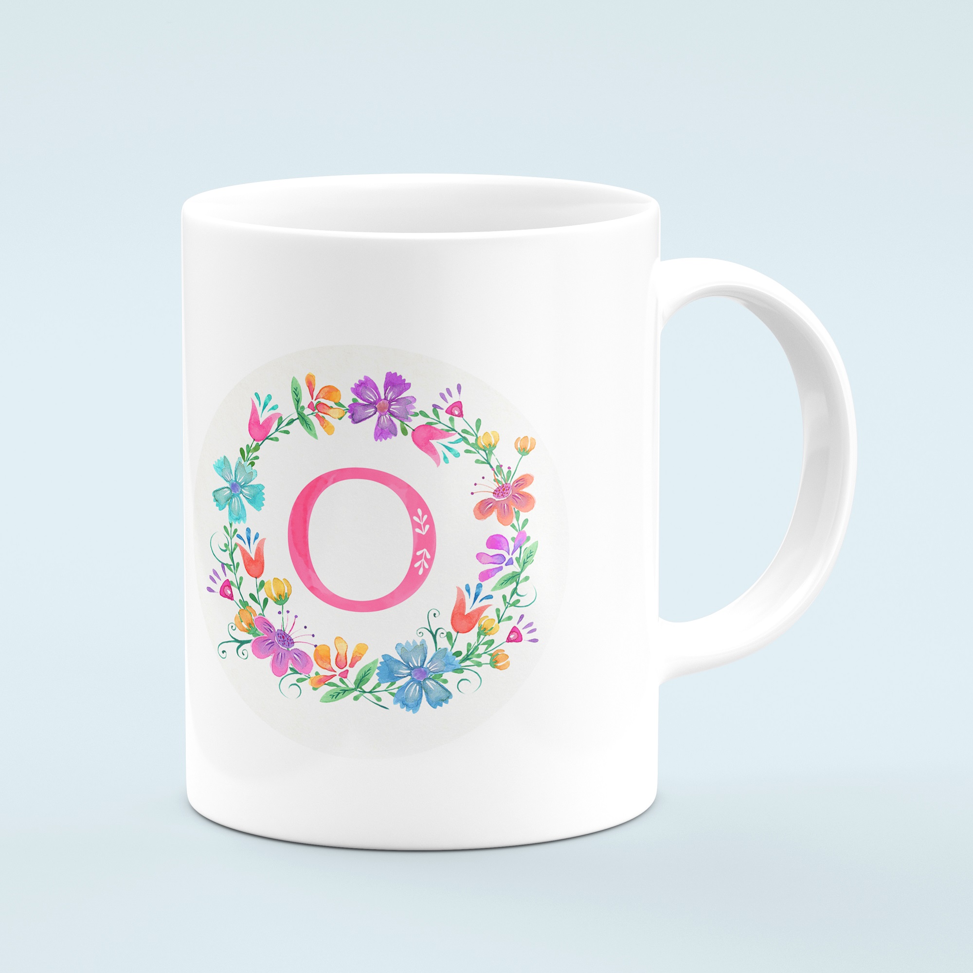 ماگ طرح حرف O مدل MU00015