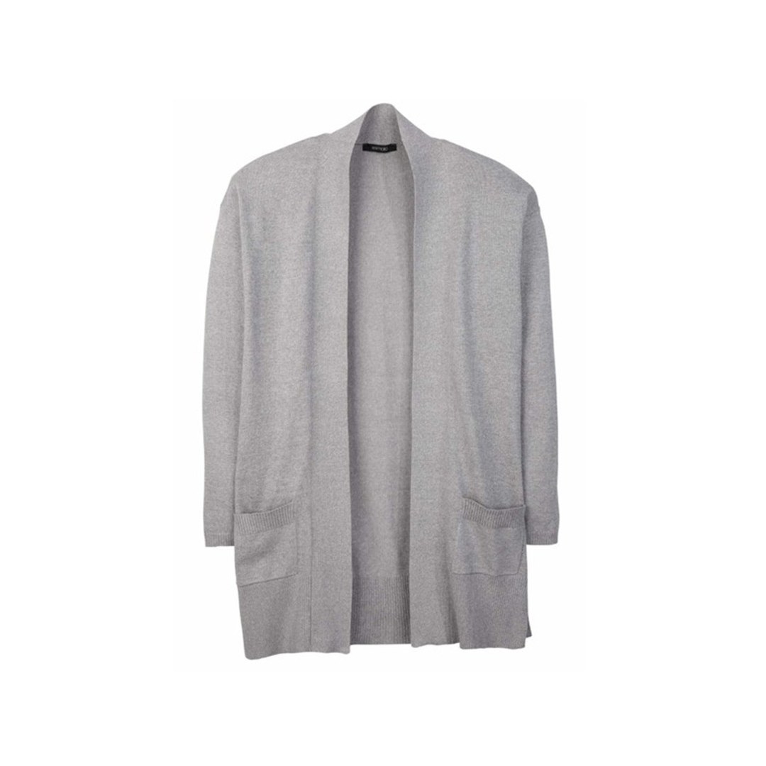 بافت کاردیگان بلند زنانه برند آلمانی اسمارا رنگ خاکستری سایز اسمال 