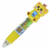 خودکار 4 رنگ فانتزی مینی طرح خرس زرد 556 CARTOON