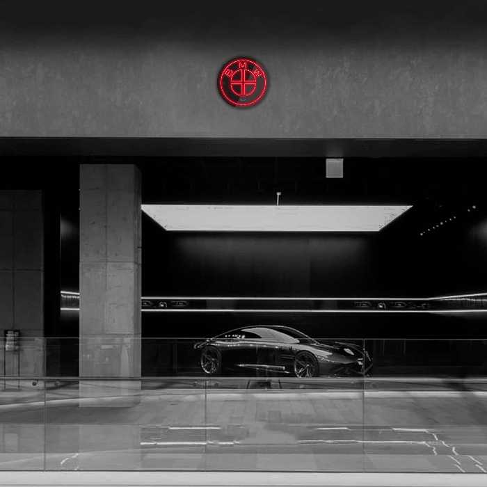 چراغ دیواری نئون دیزاین طرح BL_RD