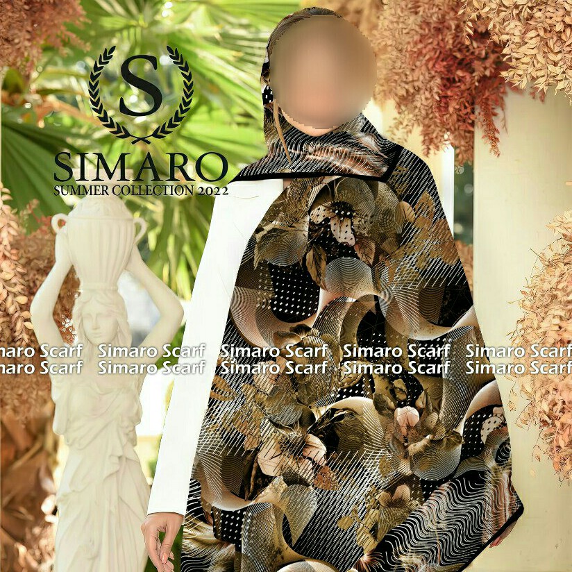 روسری کرپ حریر قواره بزرگ کد 095