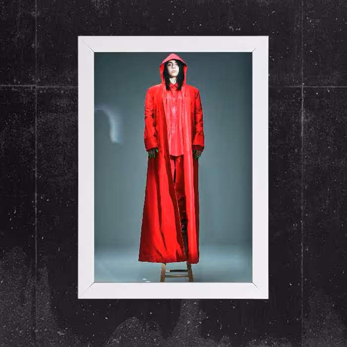 تابلو آرتیفن طرح billie eilish کد 129W مجموعه 2 عددی