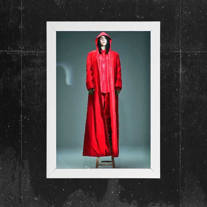 تابلو آرتیفن طرح billie eilish کد 129W مجموعه 2 عددی