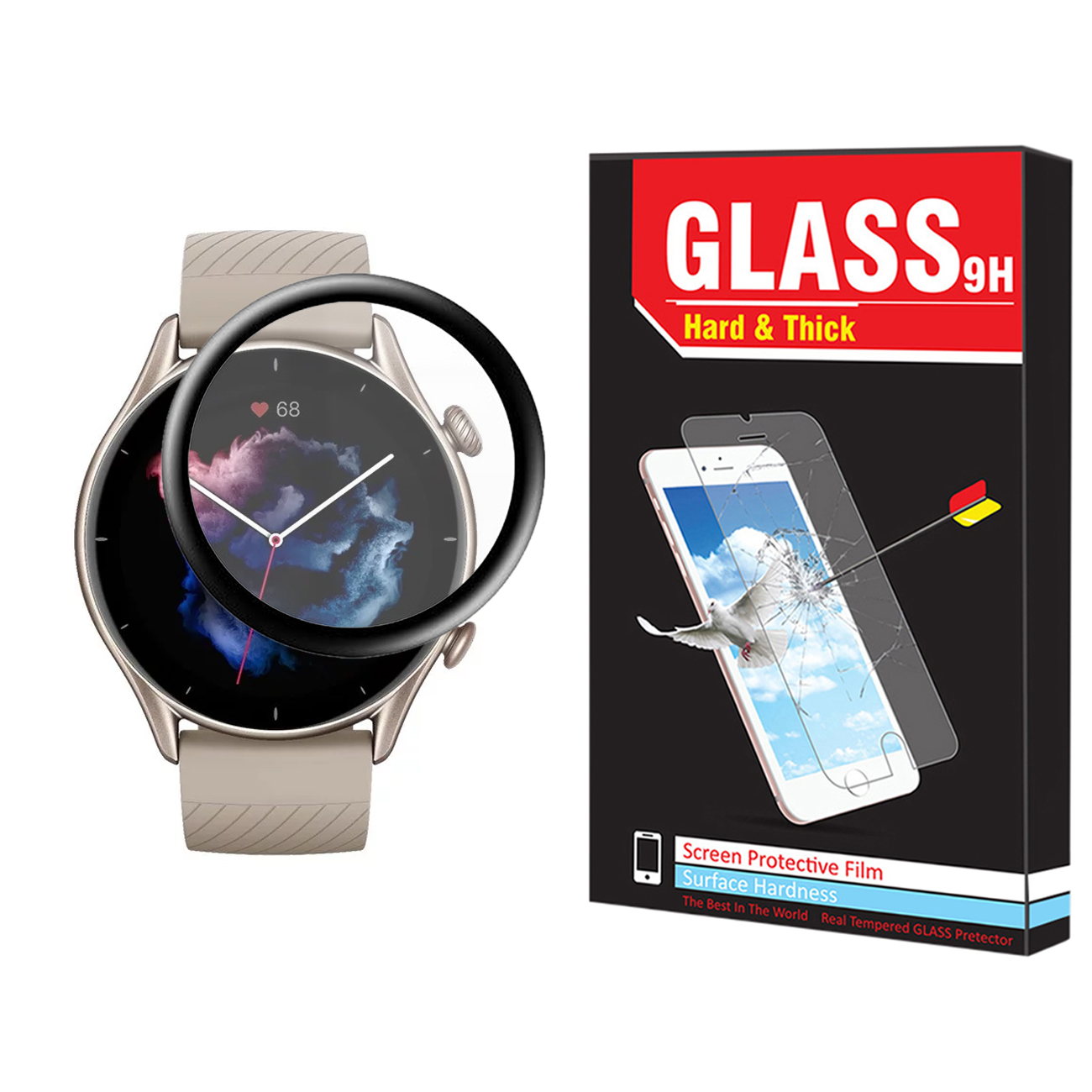 محافظ صفحه نمایش نانو هارد اند تیک مدل NHT مناسب برای ساعت هوشمند شیائومی Amazfit GTR 3