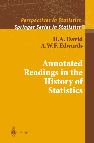 خرید و دانلود نسخه کامل کتاب Annotated Readings in the History of Statistics